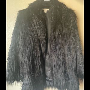 Black Faux Fur Jacket